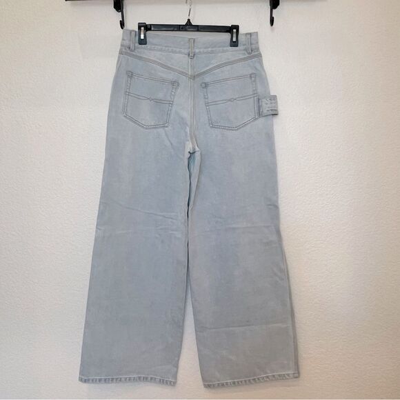 Ronny Kobo NWT! Mari Wide Leg Pant in Light Wash Size 28 - Picture 5 of 15